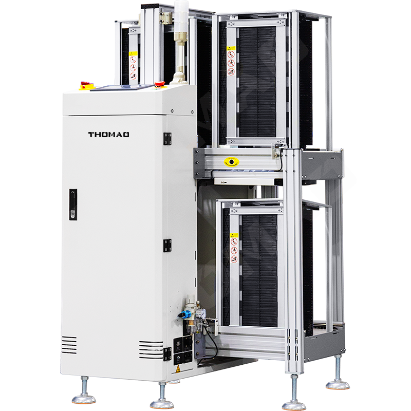 Automatic PCB Magazine Compact Loader | Space-Saving SMT Automation | Thomao